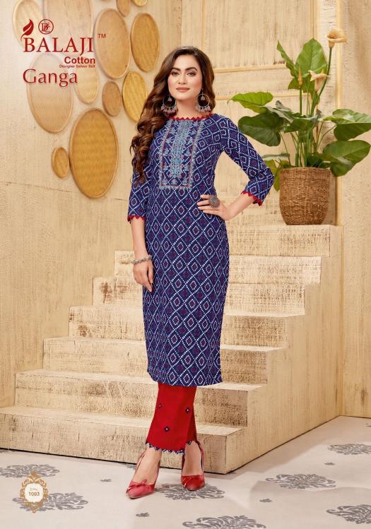Balaji ganga vol-1 straight kurtis wholesale